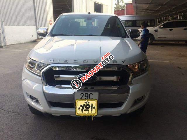 Bán Ford Ranger XLT 4X4 MT đời 2015, màu trắng số sàn, 630tr-2