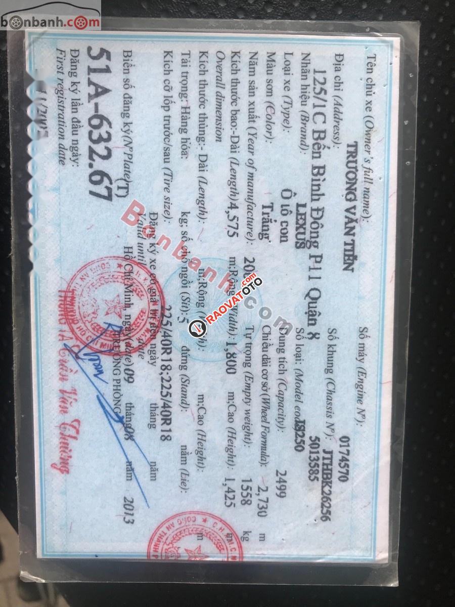 Bán Lexus IS 250 đời 2007, màu trắng, xe nhập-4