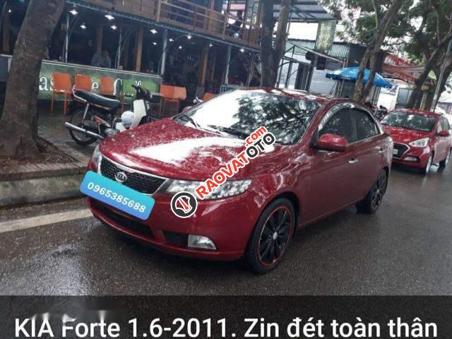Bán Kia Forte 1.6 đời 2011, màu đỏ số tự động-0