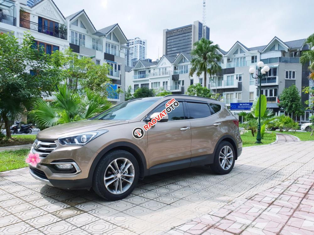 Bán Hyundai Santa Fe 2.2 full dầu, vàng cát-2