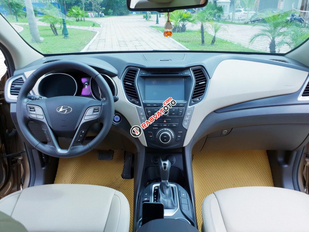 Bán Hyundai Santa Fe 2.2 full dầu, vàng cát-13