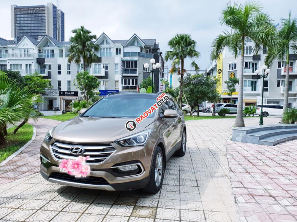 Bán Hyundai Santa Fe 2.2 full dầu, vàng cát-0