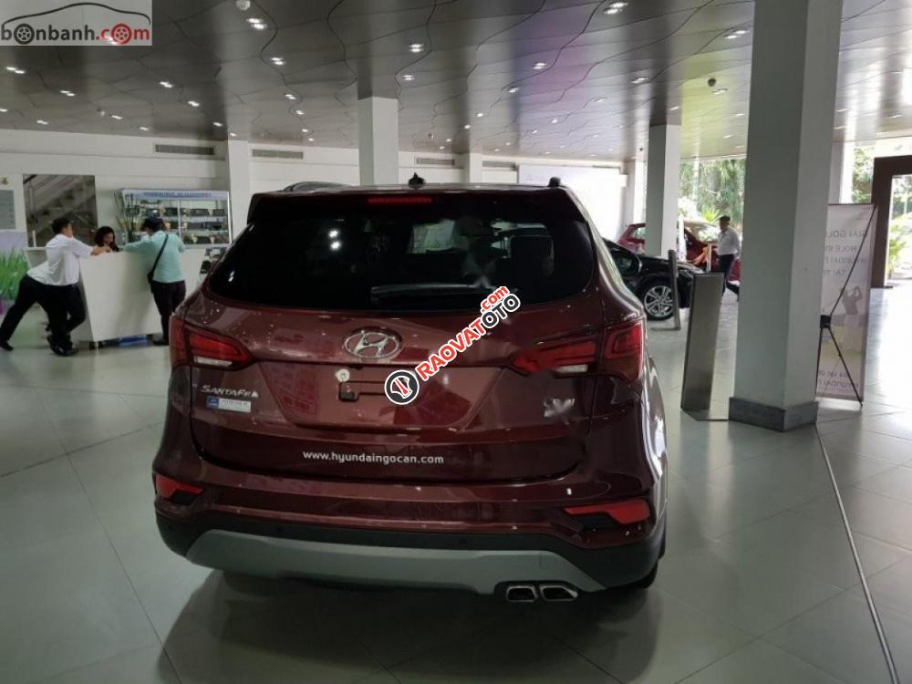 Bán gấp Hyundai Santa Fe 2.2L 4WD đời 2017, màu đỏ giá tốt-2