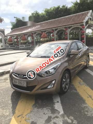 Cần bán gấp Hyundai Elantra 1.6 AT sản xuất 2015, màu nâu, nhập khẩu nguyên chiếc-0