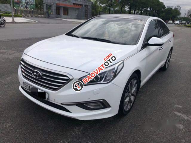 Cần bán gấp Hyundai Sonata 2.0AT 2014, màu trắng, nhập khẩu Hàn Quốc số tự động-4