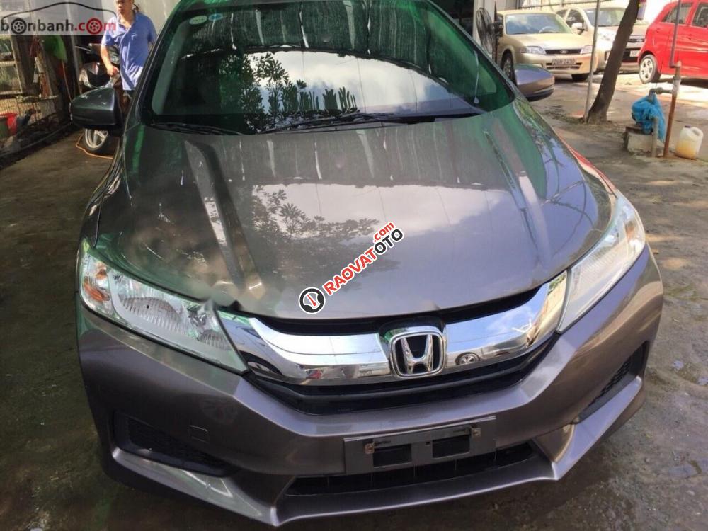 Bán Honda City 1.5 MT sản xuất 2015, màu xám  -0