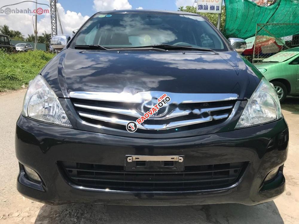 Bán Toyota Innova 2.0 V 2008, màu đen, giá 370tr-1