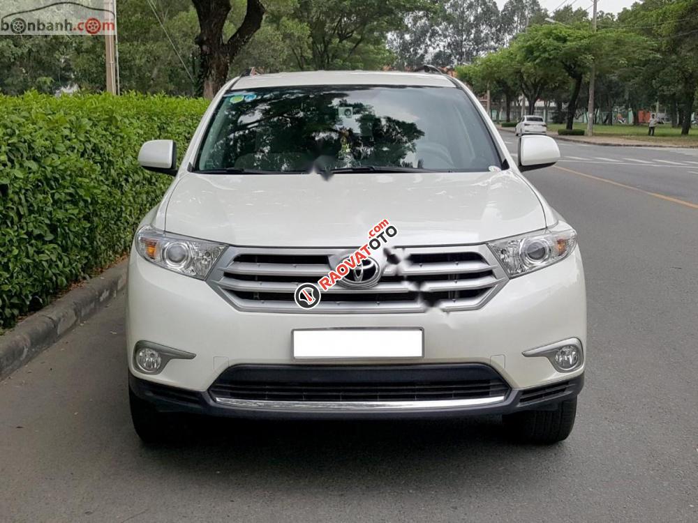 Bán Toyota Highlander SE sản xuất 2011, màu trắng, nhập khẩu-0