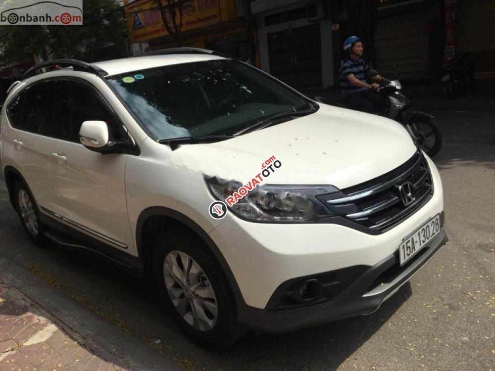 Bán Honda CR V 2.0 sản xuất năm 2014, màu trắng-0