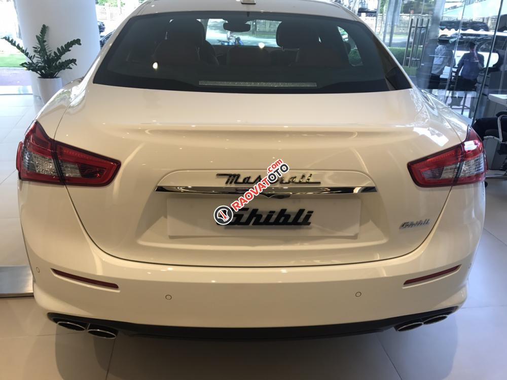 Bán xe Maserati Ghibli chính hãng 2018, màu trắng. LH: 0978877754, hỗ trợ tư vấn-5