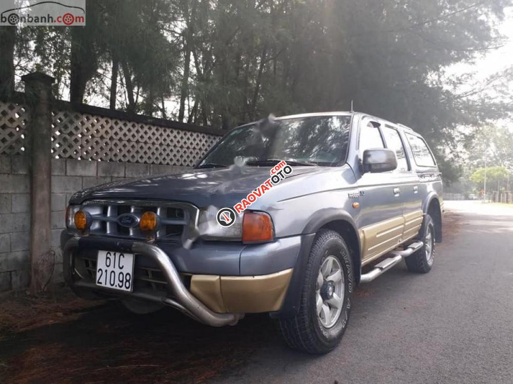 Bán Ford Ranger XLT năm 2002, màu xám, xe nhập, giá tốt-0