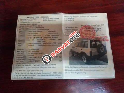 Bán xe Suzuki Vitara MT sản xuất 2004, màu trắng, nhập khẩu -0