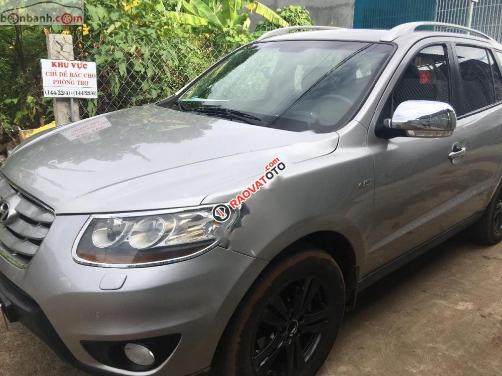 Bán Hyundai Santa Fe SLX EVGT 2009, màu bạc, xe đẹp-5
