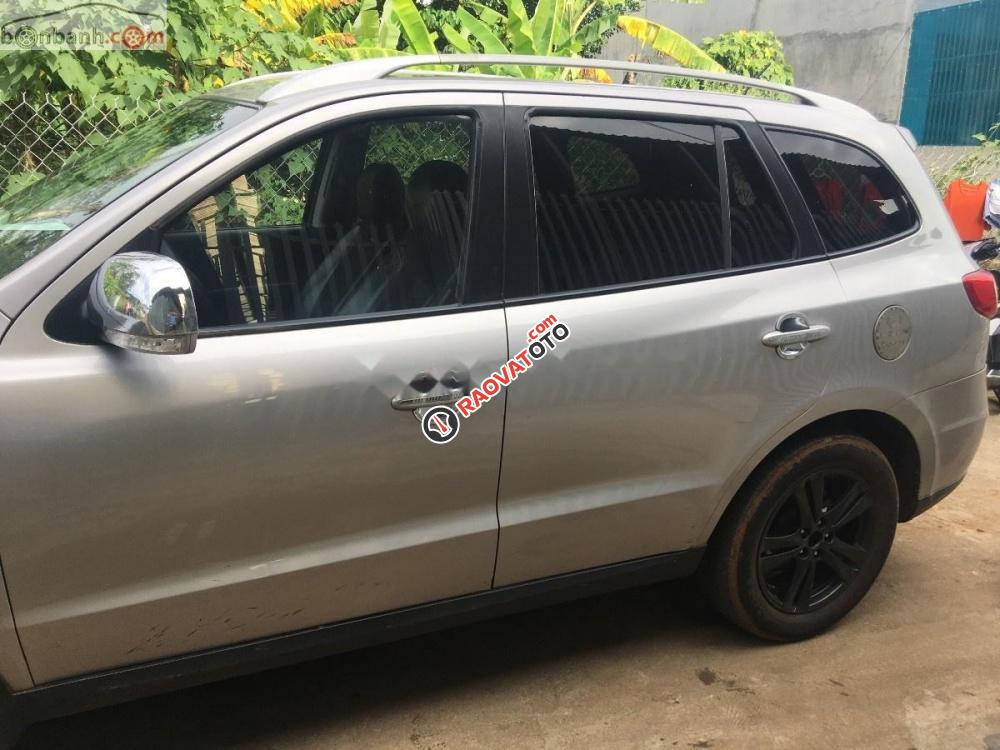 Bán Hyundai Santa Fe SLX EVGT 2009, màu bạc, xe đẹp-2