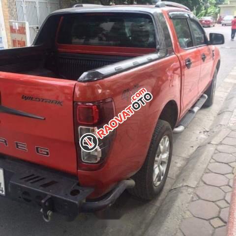 Bán Ford Ranger Wildtrak 3.2L  AT 4X4 sản xuất năm 2014, màu đỏ, xe nhập chính chủ-1