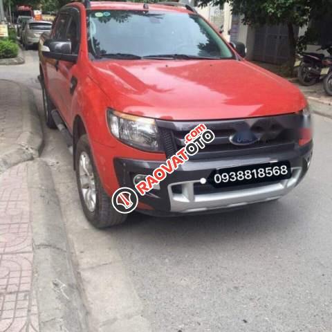 Bán Ford Ranger Wildtrak 3.2L  AT 4X4 sản xuất năm 2014, màu đỏ, xe nhập chính chủ-0