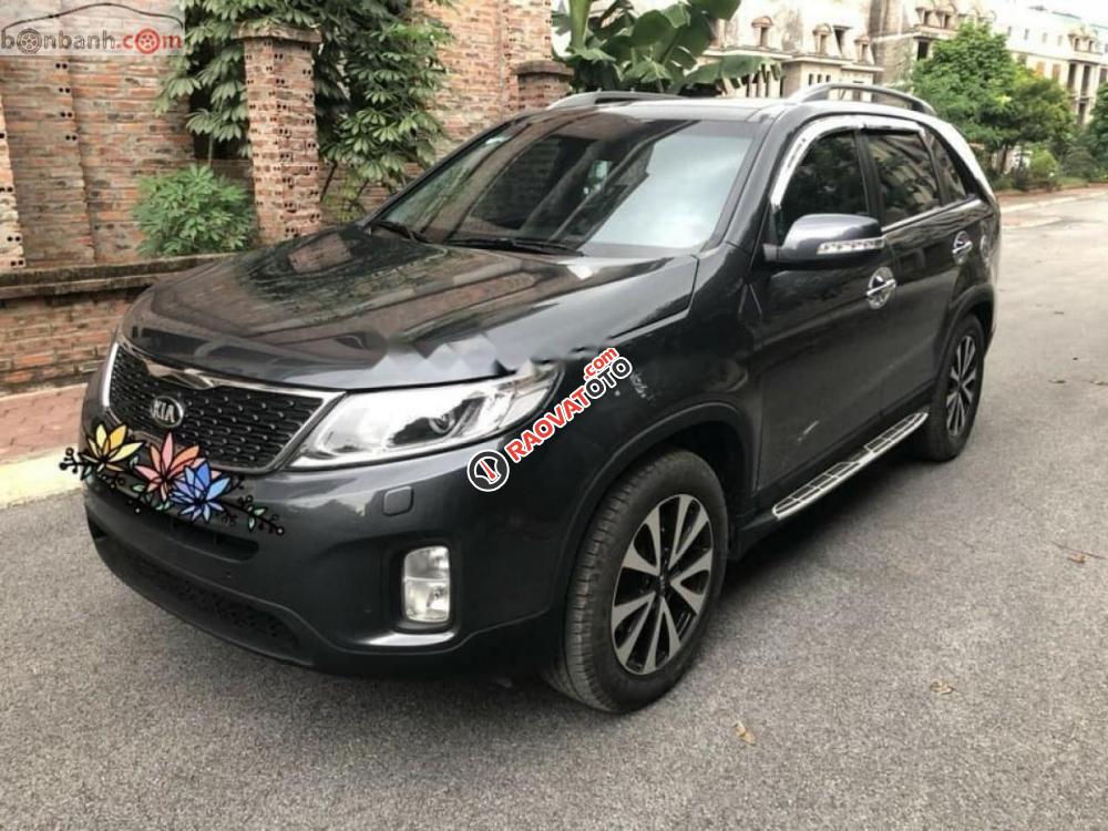 Cần bán gấp Kia Sorento CRDi sản xuất 2016, màu xám số tự động-6