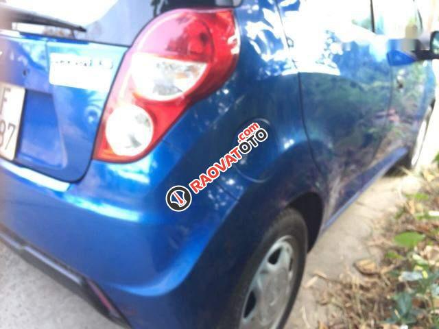 Bán Chevrolet Spark LS năm 2015, màu xanh lam, giá tốt-0