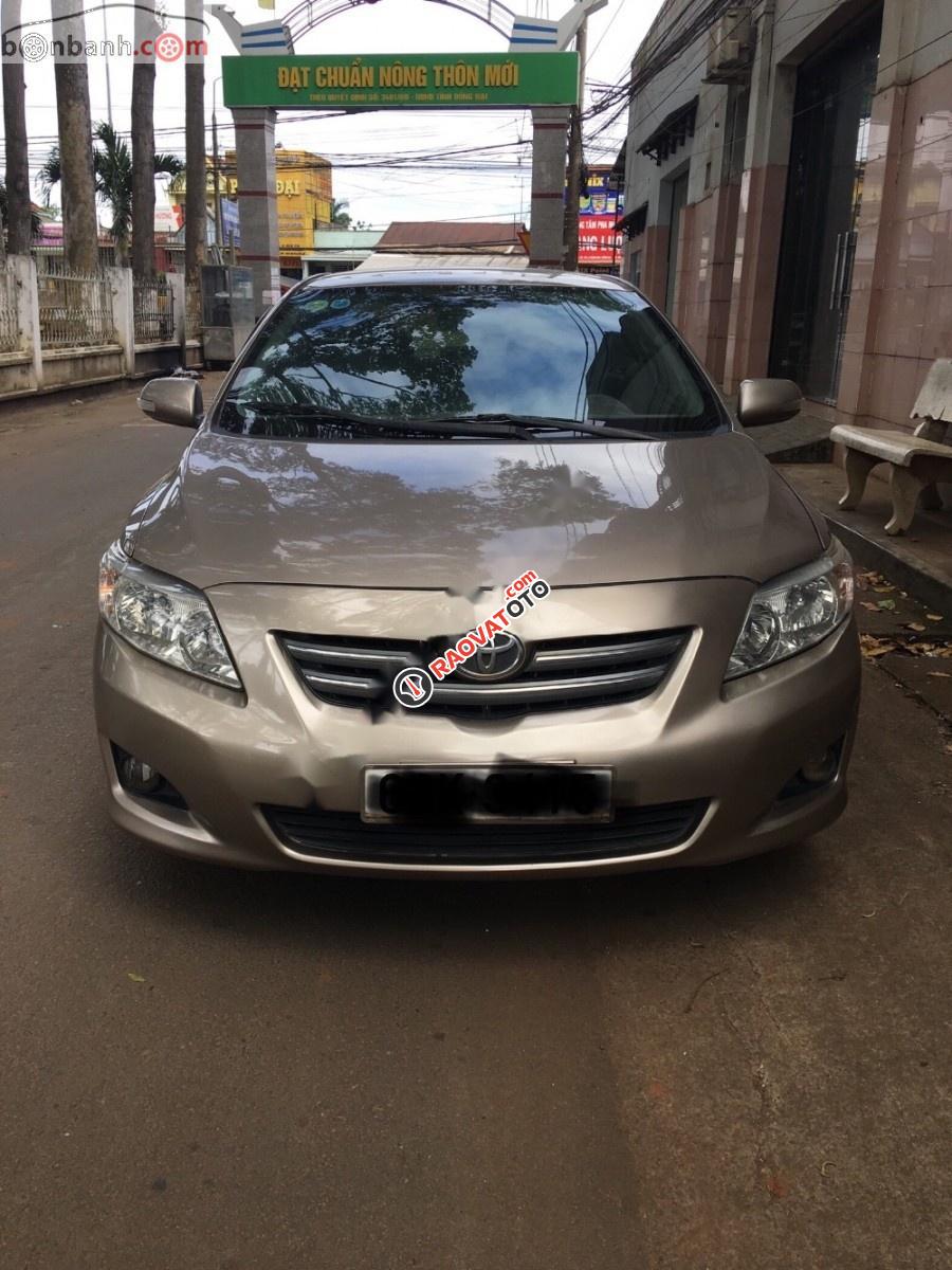 Bán Toyota Corolla altis 1.8G năm sản xuất 2009, màu nâu vàng-1