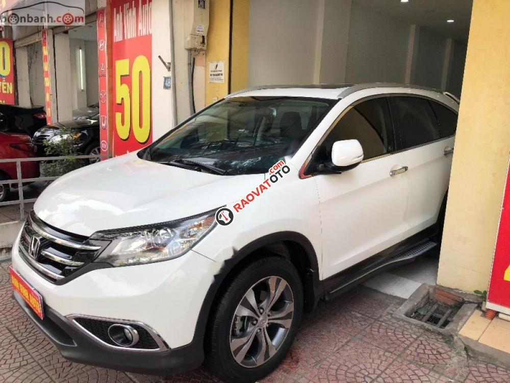 Bán Honda CR V 2.4 AT đời 2014, màu trắng-0