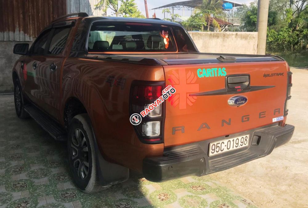 Bán Ford Ranger Wildtrak 3.2 AT 4×4 model 2016 sx T10/ 2015, màu cam, nhập khẩu-1