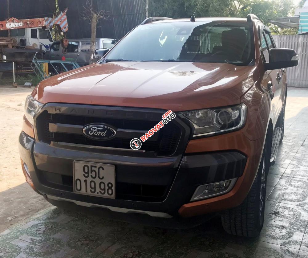 Bán Ford Ranger Wildtrak 3.2 AT 4×4 model 2016 sx T10/ 2015, màu cam, nhập khẩu-0