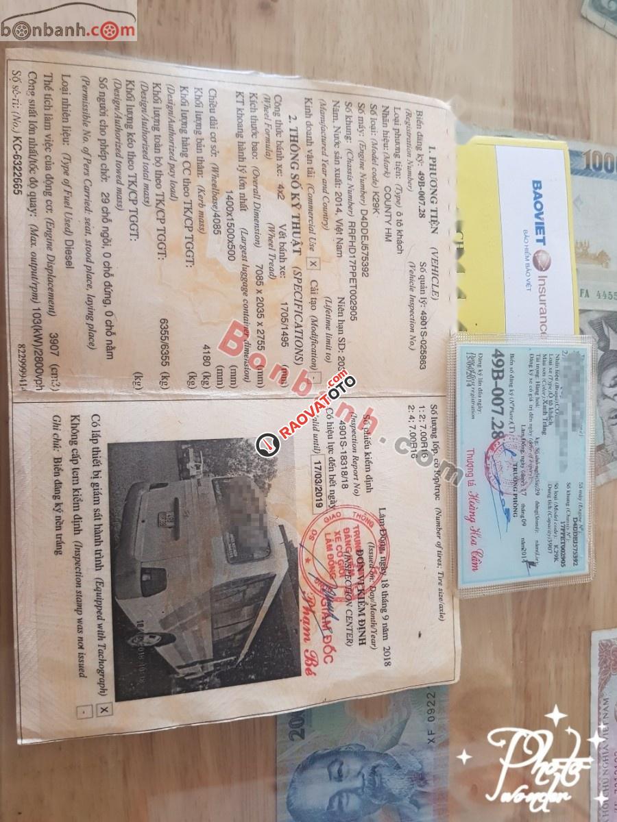 Bán Hyundai County Limousine đời 2014, hai màu, giá 660tr-8