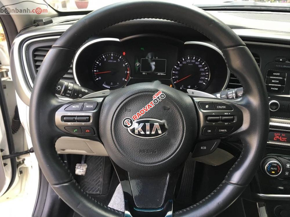 Cần bán lại xe Kia Optima 2.0 sản xuất 2015, màu trắng, xe nhập như mới -7
