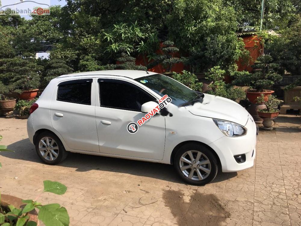 Cần bán gấp Mitsubishi Mirage MT năm 2014, màu trắng, nhập khẩu  -4