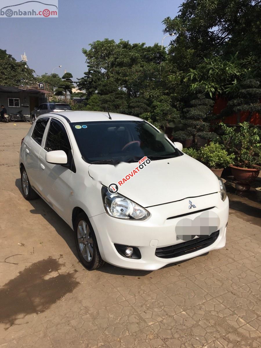 Cần bán gấp Mitsubishi Mirage MT năm 2014, màu trắng, nhập khẩu  -5