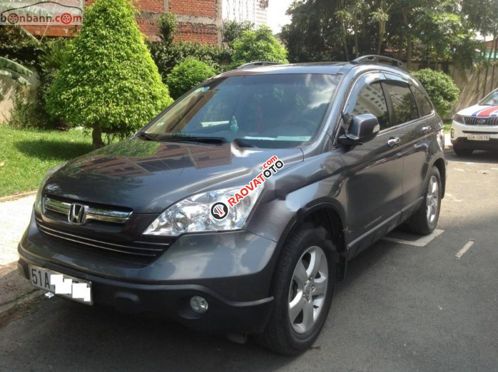 Bán Honda CR V 2.0 AT sản xuất năm 2009, màu xám, xe nhập -1