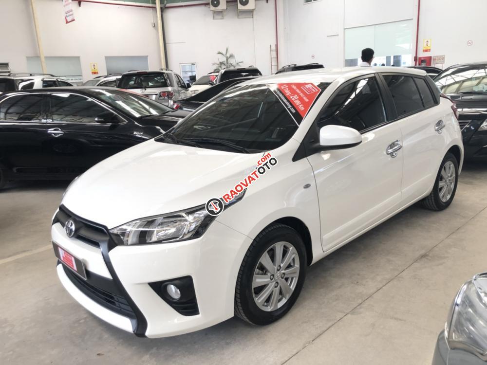 Bán Yaris 2015 tự động màu trắng, giá giảm nhiều thiện chí-0