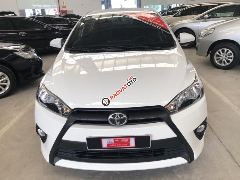 Bán Yaris 2015 tự động màu trắng, giá giảm nhiều thiện chí-4