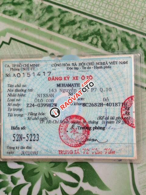 Cần bán Nissan Vanette sản xuất năm 1993, màu đỏ, nhập khẩu-2