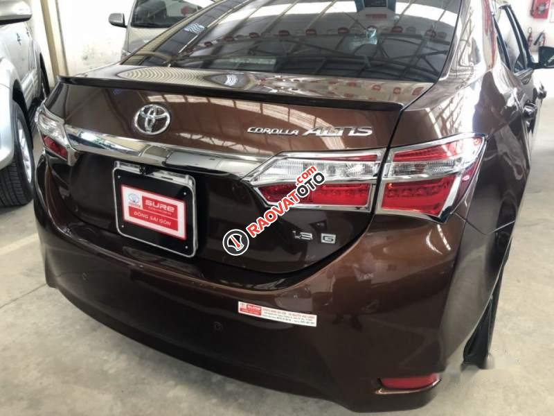 Bán Toyota Corolla altis 1.8G đời 2014, màu nâu  -1