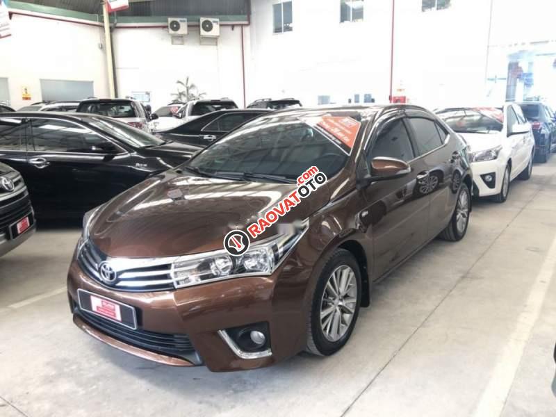 Bán Toyota Corolla altis 1.8G đời 2014, màu nâu  -0