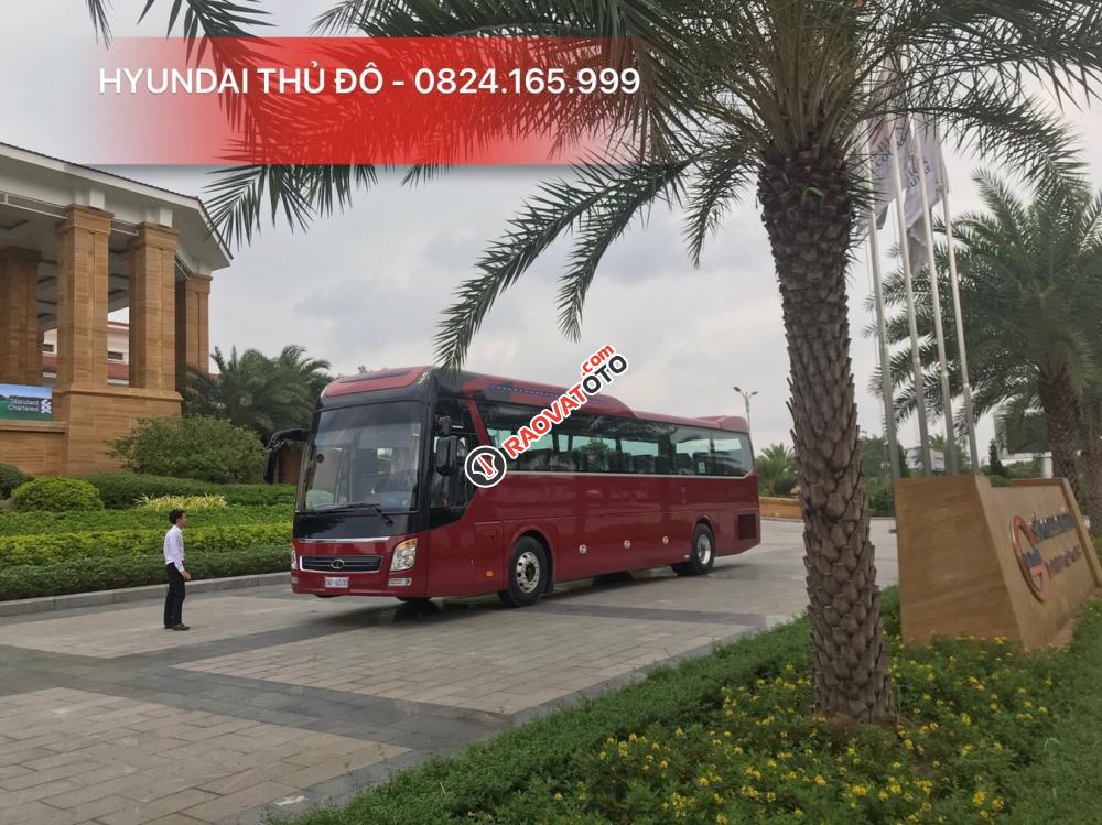 Bán xe khách Tracomeco Universe Xpress Weichai đời 2019, màu đỏ, nhập khẩu-1