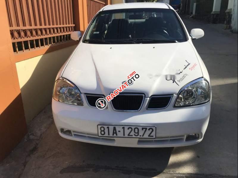 Cần bán gấp Daewoo Lacetti EX năm 2004, màu trắng, 129 triệu-0