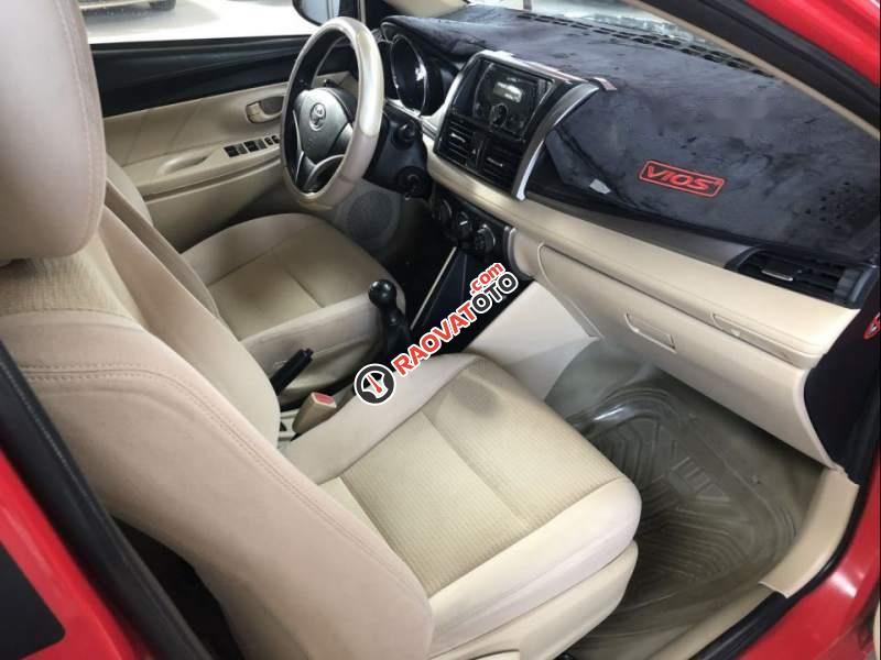Cần bán lại xe Toyota Vios E 1.5MT năm 2014, màu đỏ, giá 436tr-2