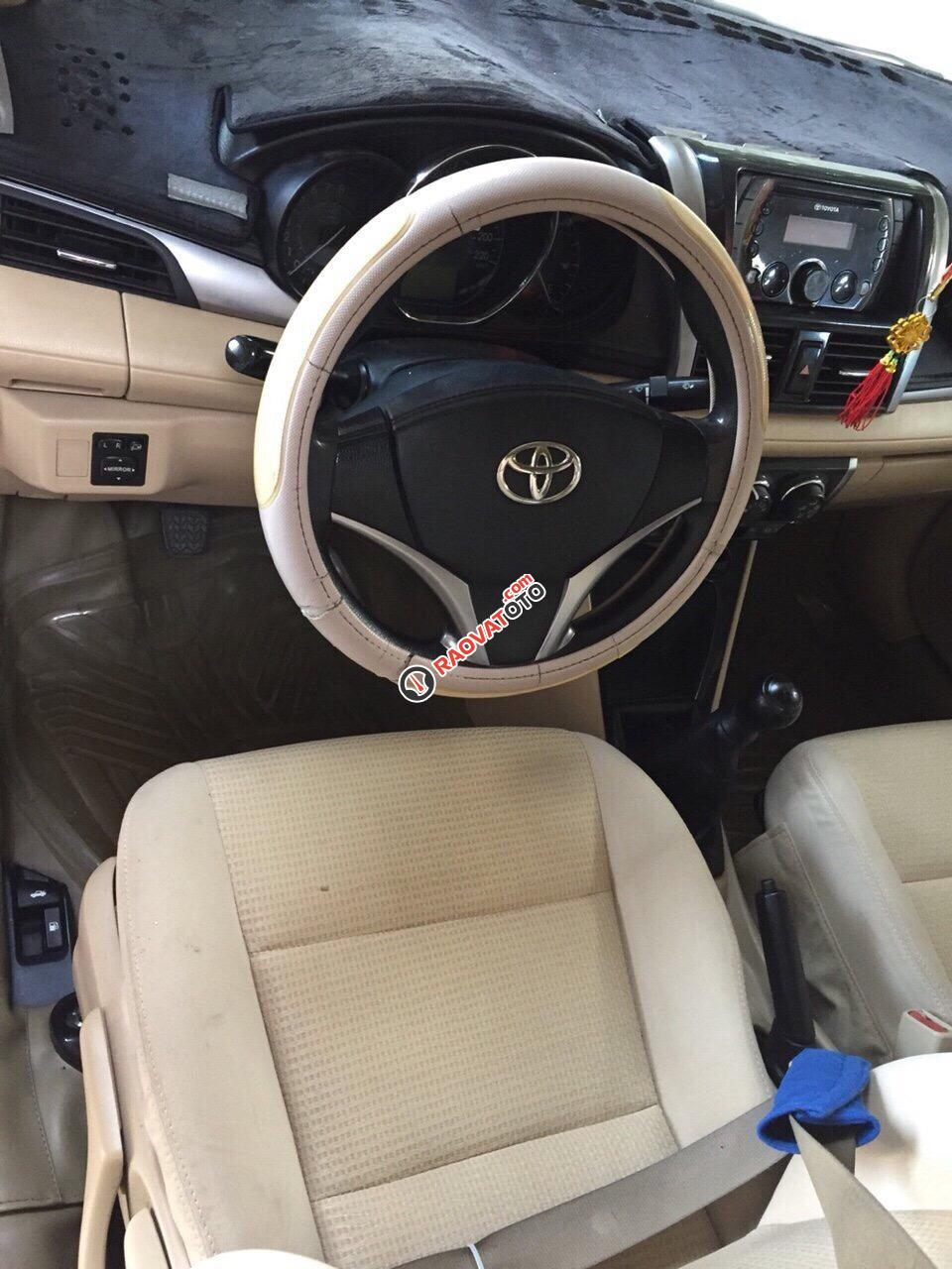 Bán Toyota Vios E 1.5MT màu đỏ đô, số sàn, sản xuất 2014, biển Sài Gòn mẫu mới-7