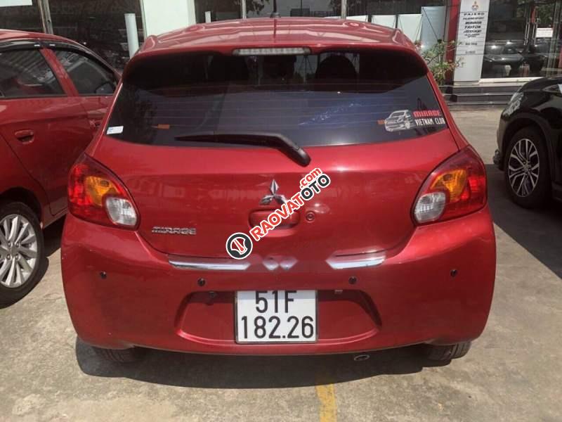 Bán Mitsubishi Mirage CVT đời 2015, màu đỏ số tự động, giá 330tr-3