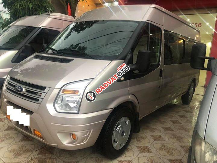 Bán Ford Transit 2.4 bản Mid màu phấn hồng, sản xuất 2017, biển Hà Nội-9