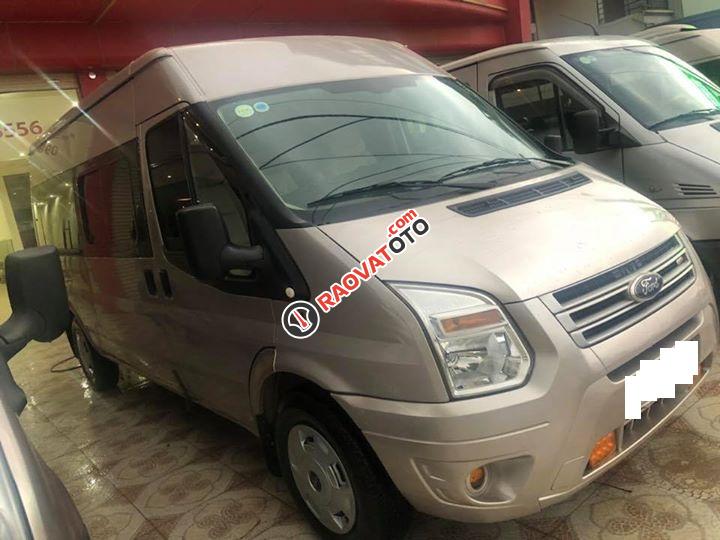 Bán Ford Transit 2.4 bản Mid màu phấn hồng, sản xuất 2017, biển Hà Nội-8