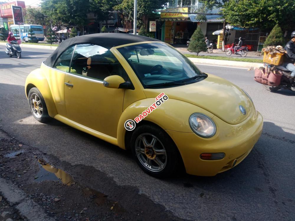 Xe Volkswagen New Beetle mui trần, đăng ký lần đầu 2003, màu vàng xe nhập-8