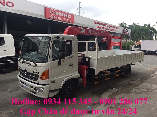 Bán xe tải Hino FC 4.6 tấn + xe gắn cẩu+ giá cạnh tranh+ hỗ trợ trả góp 70%+ thủ tục vay đơn giản-6