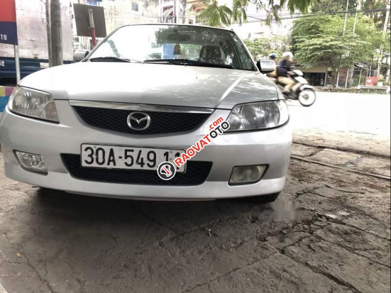 Bán Mazda 323 GLX năm sản xuất 2003, màu bạc, xe nhập-0