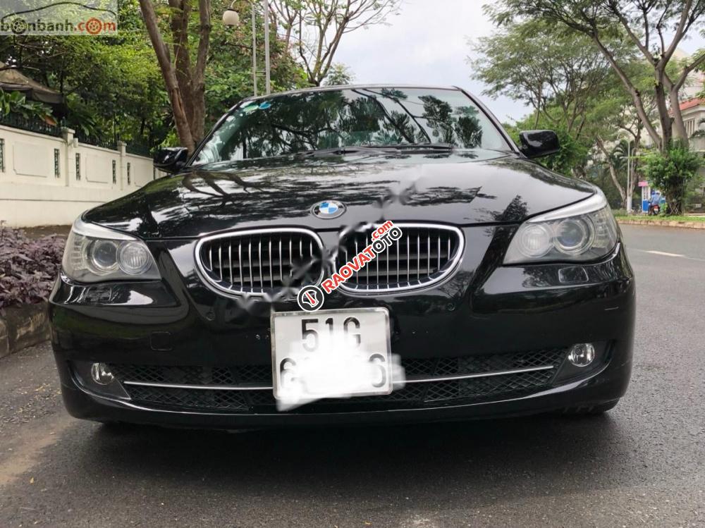 Bán xe BMW 525i 2008, màu đen, nhập khẩu-9