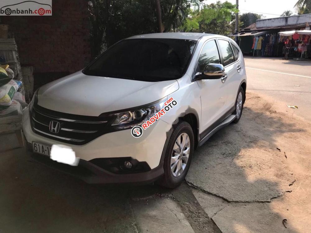 Cần bán xe Honda CR V 2.0 AT sản xuất năm 2013, màu trắng số tự động-3