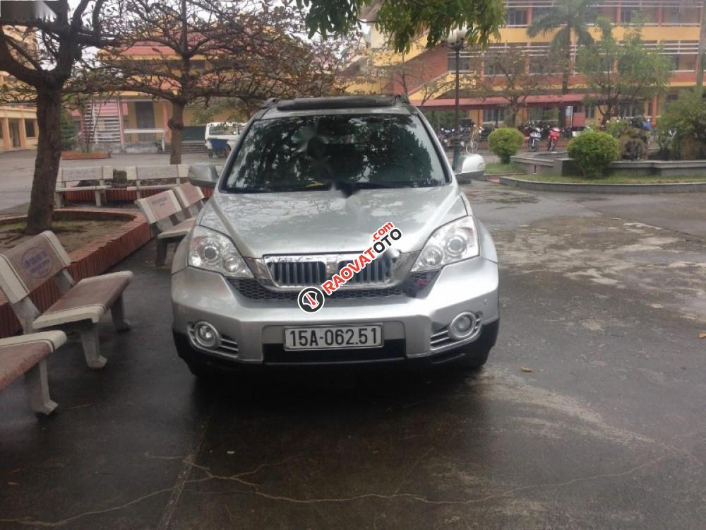 Bán ô tô Honda CR V 2.0 AT đời 2009, màu bạc, xe nhập-1