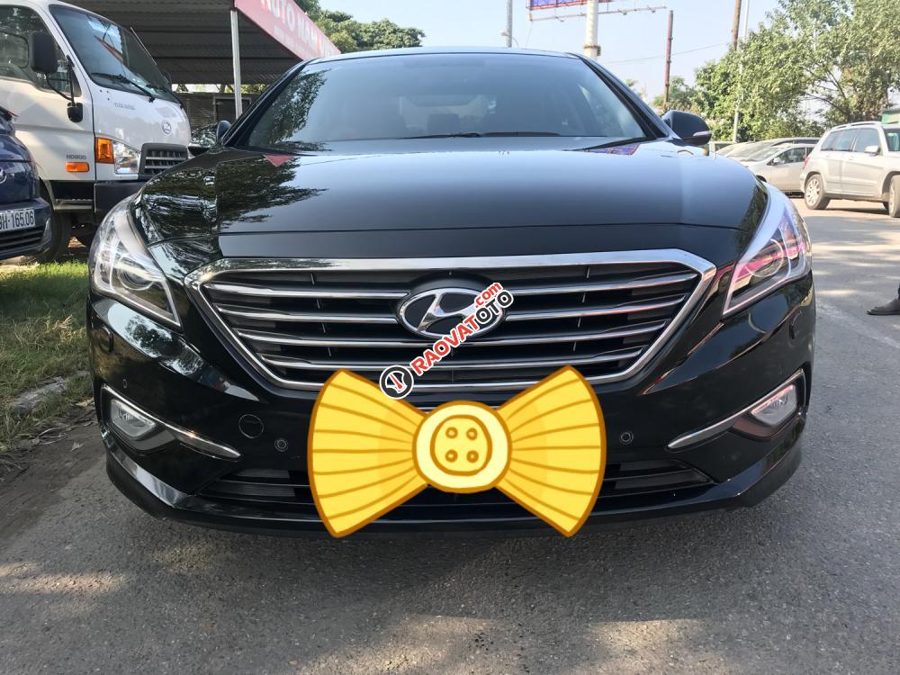Bán Hyundai Sonata sản xuất 2015 màu đen, giá 780 triệu nhập khẩu nguyên chiếc-0